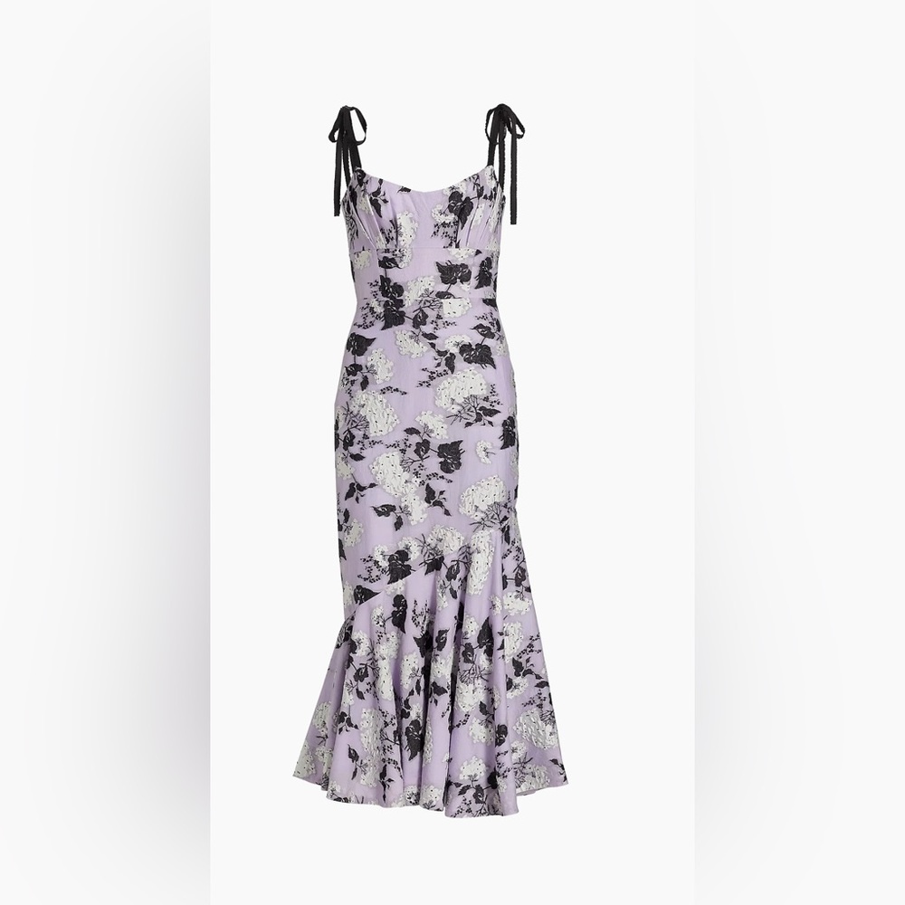 NWT Monique Lhuillier, Size US 6, Floral Mermaid Dress